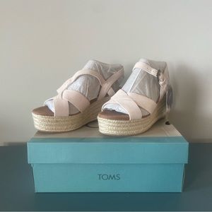 Toms Willow Suede Platform Sandals